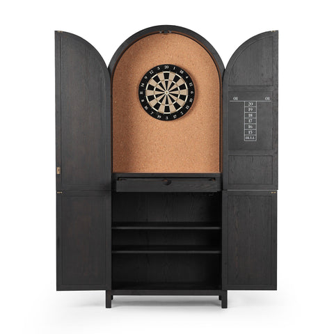 Image of Four Hands Brushed Brass Darts Cabinet