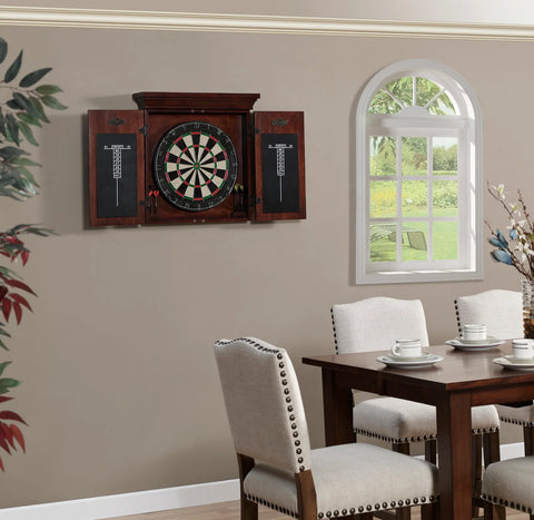 Image of Athos Dartboard Cabinet - Espresso
