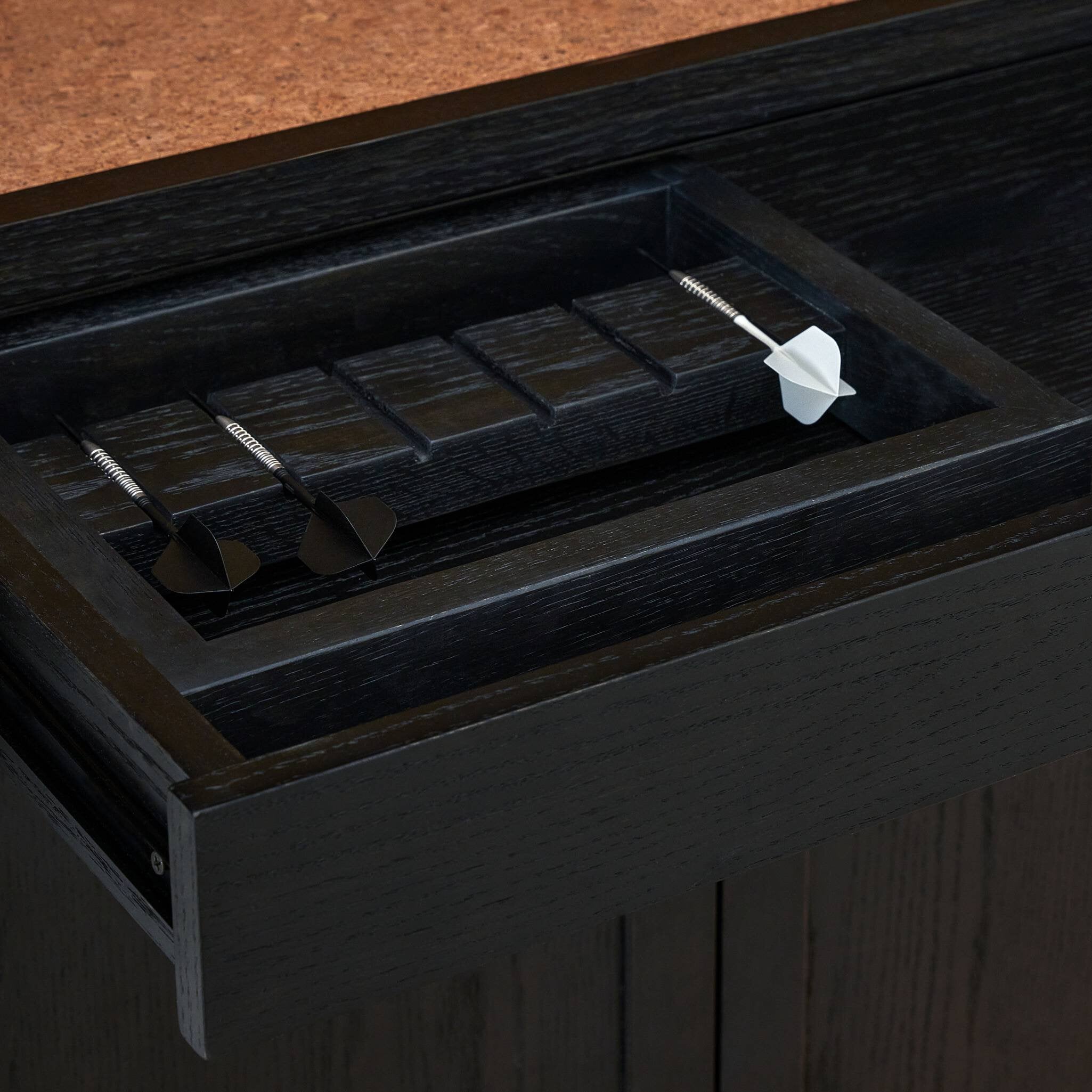 Four Hands Brushed Brass Darts Cabinet
