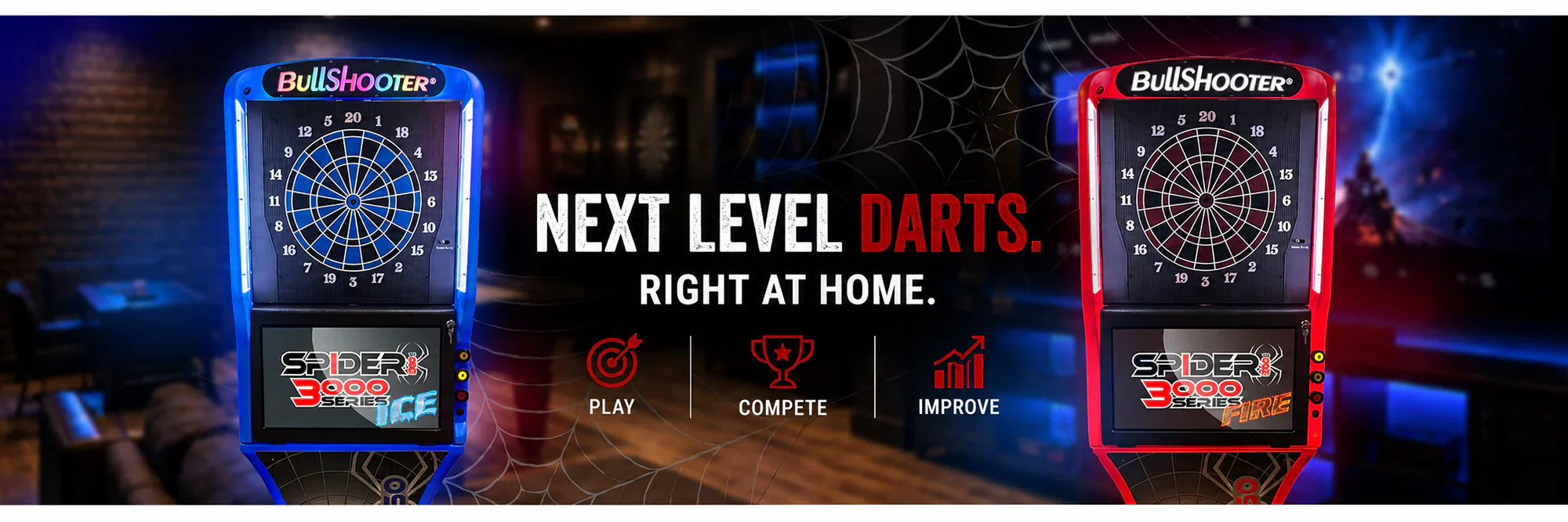SPIDER 360 3000 Series Dual-Head Electronic Home Dartboard