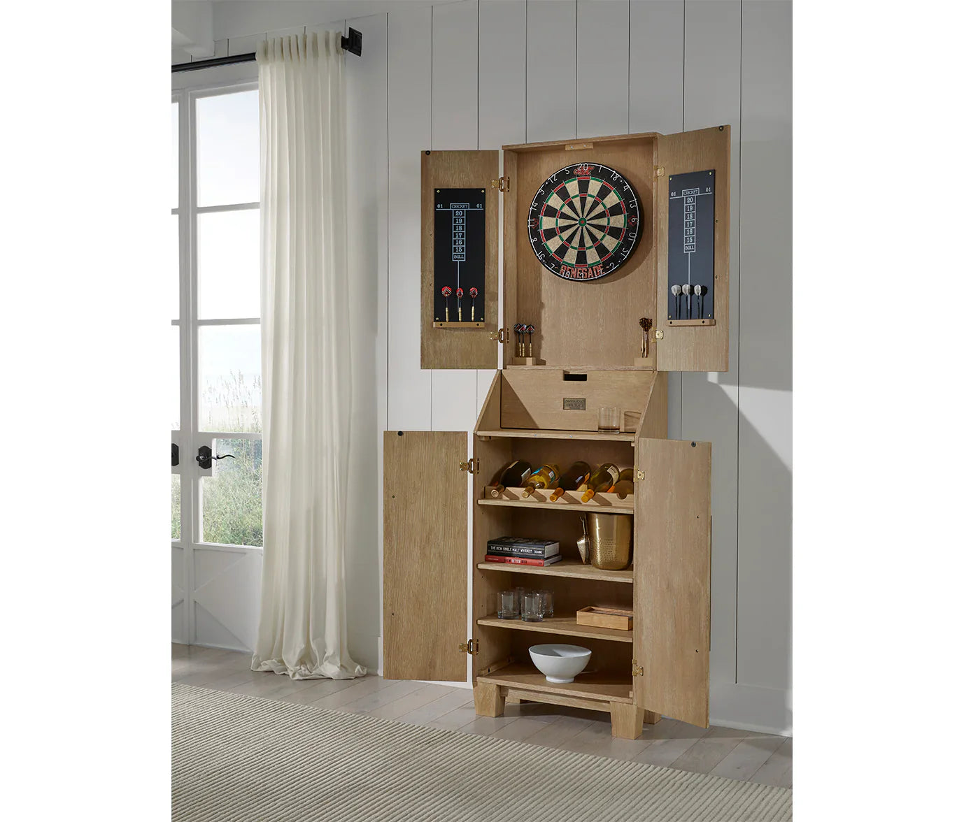 Port Royal Standup Dartboard - White Oak